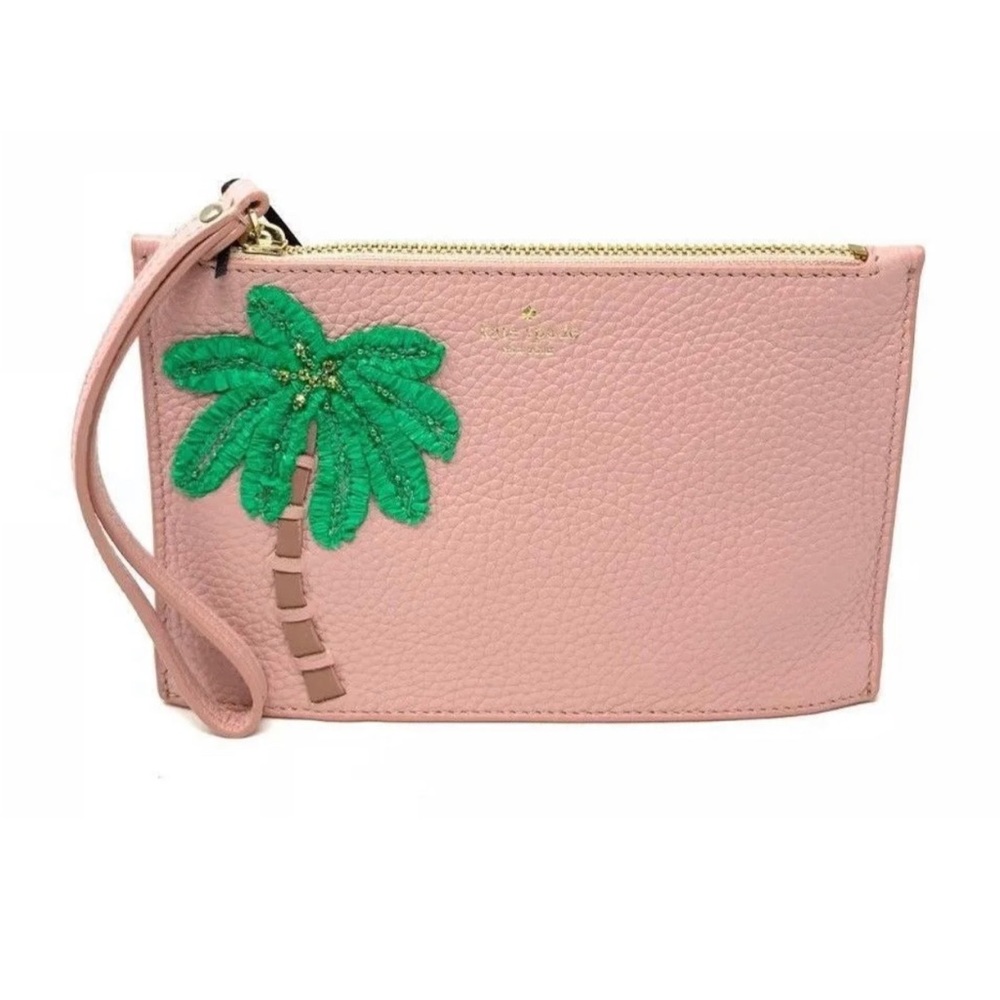 Kate Spade On Purpose Palm Tree wristlet NWOT